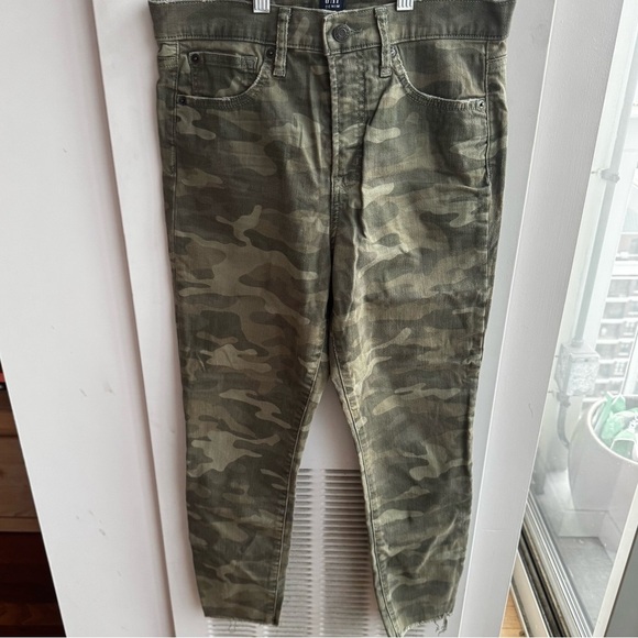 GAP Denim - GAP Olive Camouflage Jeans